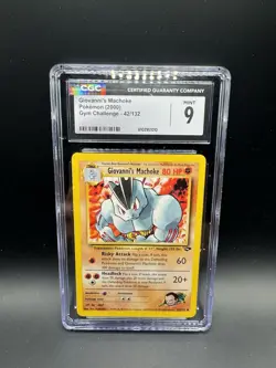 Pokemon Giovanni's Machoke Gym Challenge #42 CGC 9 Mint - Image 1
