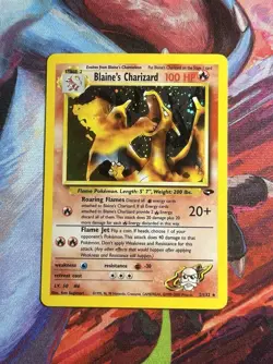 Blaine's Charizard 2/132 Gym Challenge Set Holo Rare Vintage Pokemon Clean NM - Image 1