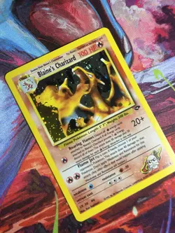 Blaine's Charizard 2/132 Gym Challenge Set Holo Rare Vintage Pokemon Clean NM - Image 3