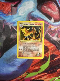 Blaine's Charizard 2/132 Gym Challenge Set Holo Rare Vintage Pokemon Clean NM - Image 5