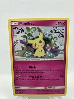 Pokemon Tcg - Mimikyu SM163 Black Star Promo - Holo Swirl - NM - Image 1