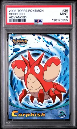 2003 TOPPS POKEMON ADVANCED #26 CORPHISH PSA 9 - Image 1
