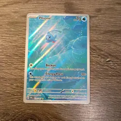 Phione 175/167 Pokemon Twilight Masquerade Illustration Rare Full Art Holo NM - Image 1