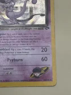 Pokemon TCG Rocket's Mewtwo 14/132 Gym Challenge Holo 2000 - Image 4