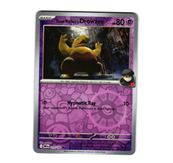 Pokemon Team Rocket's Drowzee 079/182 Reverse Holo Destined Rivals - Image 1