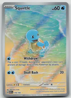 2023 Pokemon SV 151 (KR) SV2a Squirtle IR #170/165 - Image 1