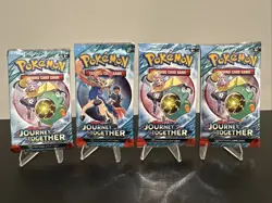 (Lot of 4) Pokemon TCG Booster Packs | Journey Together | New Sealed | English - Image 1