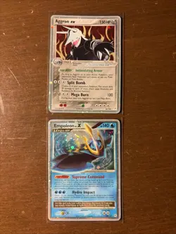 Lot Of 2 Bad Condition Pokemon Deal Great Value Under Market. Empoleon, Aggron - Image 1