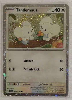 Tandemaus 167/193 SWIRL COSMOS HOLO Paldea Evolved Pokemon English Foil TCG - Image 1