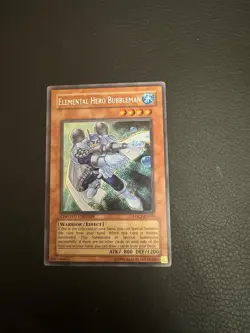Yugioh Elemental Hero Bubbleman EHC1-EN003 Secret Rare Limited Edition LP - Image 1