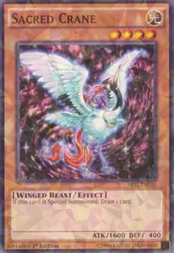 1x (EX) Sacred Crane - BP03-EN010 - Shatterfoil - 1st Edition YuGiOh - Image 1