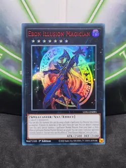 Yugioh Ebon Illusion Magician LDS3-EN091 Red 1st Edition Ultra Rare NM - Image 1