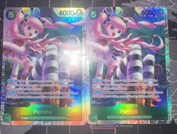 One Piece CCG Perona OP14-033 SR Azure Sea’s Seven (LOT OF 2) NM - Image 1