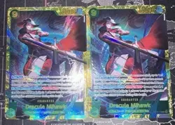 One Piece TCG Dracule Mihawk SEC OP14-119 Azure Sea’s English NM (LOT OF 2) - Image 1