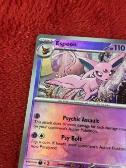 Espeon (Master Ball Pattern) 033/131 Sv: Prismatic Evolutions Holo Pokemon Nm - Image 2