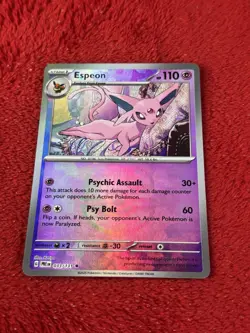 Espeon (Master Ball Pattern) 033/131 Sv: Prismatic Evolutions Holo Pokemon Nm - Image 5