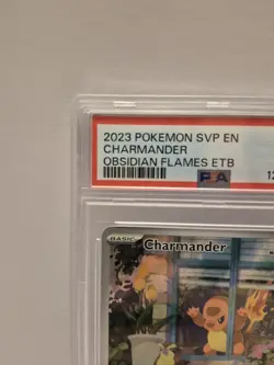 PSA 9 Charmander Illustration Rare Obsidian Flames Promo ETB SVP #044 Pokemon - Image 3