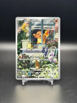 2023 POKEMON S&V OBSIDIAN FLAMES ETB PROMO #44 CHARMANDER ILLUSTRATION RARE - NM - Image 1