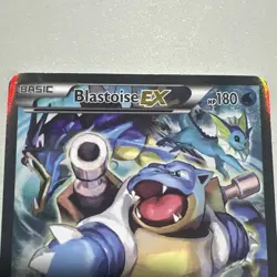 Pokemon TCG Card - Blastoise EX XY122 Black Star Promo Full Art XY Holo Rare MP - Image 2
