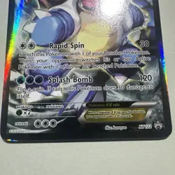 Pokemon TCG Card - Blastoise EX XY122 Black Star Promo Full Art XY Holo Rare MP - Image 3
