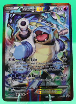 Pokemon TCG - JUMBO Blastoise EX Card Black Star Promo XY122 - LP - Image 1