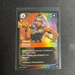 FOIL Riftbound Qiyana Card OGN 155/298 English League of Legends - Image 1