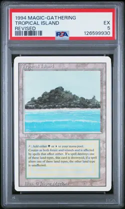 1994 MAGIC: THE GATHERING REVISED TROPICAL ISLAND PSA 5 - Image 1