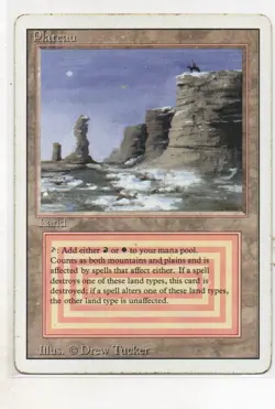 MTG (Magic : The Gathering) - Plateau (Dual Land) - Revised Edition 1994 - RARE - Image 1