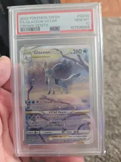 💥Glaceon VSTAR Galarian Gallery Holo #GG40/GG70 Crown Zenith PSA 10 GEM MINT - Image 1