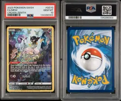 PSA 10 Mew GG10/GG70 Crown Zenith: Galarian Gallery Holo English Gem Mint - Image 3