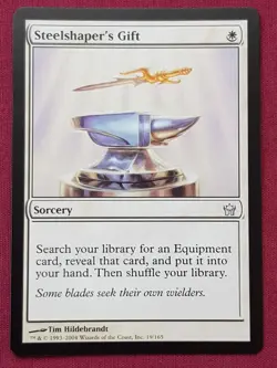 Magic The Gathering FIFTH DAWN STEELSHAPER'S GIFT white card MTG - Image 1