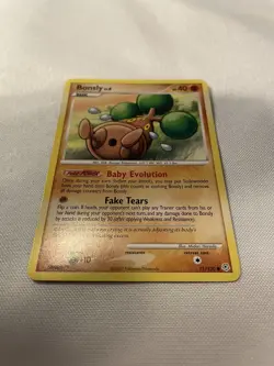 Pokemon TCG Bonsly Card 71/130 Diamond and Pearl Common LP Condition - Image 3