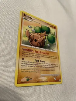 Pokemon TCG Bonsly Card 71/130 Diamond and Pearl Common LP Condition - Image 4