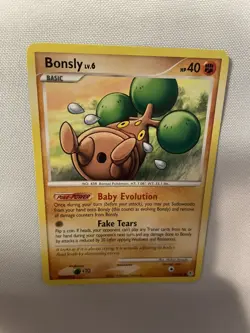 Pokemon TCG Bonsly Card 71/130 Diamond and Pearl Common LP Condition - Image 5