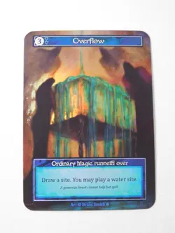 Overflow Ordinary Foil Sorcery Gothic TCG Trading Card - Image 1