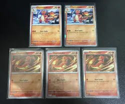 Pokemon TCG Obsidian Flames Charmander/Charmeleon 5 Card Lot - Image 1