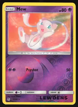 Mew - 32/68 - Reverse Holo Rare - Hidden Fates - Pokemon Card - Image 1