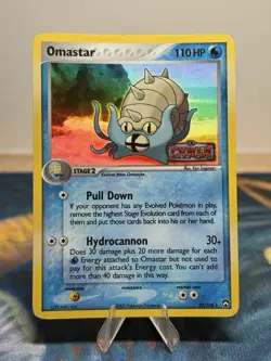 Omastar 20/108 Reverse Holo Rare Stamped EX Power Keepers Pokemon Card LP - Image 1