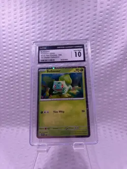 Pokemon Bulbasaur Sv: Scarlet & Violet Promo 046 CGC 10 Cosmos Holo Card - Image 1