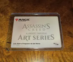 Ezio, Blade of Vengeance Gold Stamped Signature Art Card MTG - Image 2