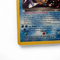 Dark Gyarados 2000 Team Rocket 8/82 Holo Rare 70 HP Vintage Pokemon Card - Image 5