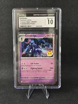 Pokemon TCG CGC 10 Ceruledge 040/091 Holo Pokemon Day Promo Card 2024 - Image 1