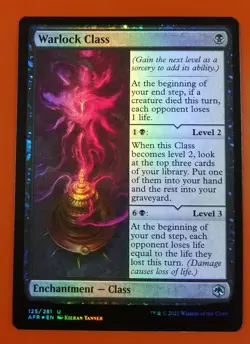 1x Warlock Class | FOIL | Forgotten Realms | MTG Magic Cards - Image 1