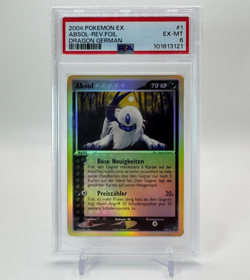 Absol Reverse Foil 01/97 2004 Pokemon Card EX Dragon PSA 6 EX MINT - Image 1