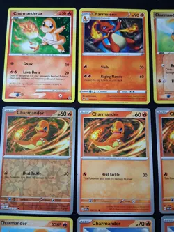 Lot Of 12 Charmander & Charmeleon Cards; Obsidian Flames - Paldean Fates - Image 2