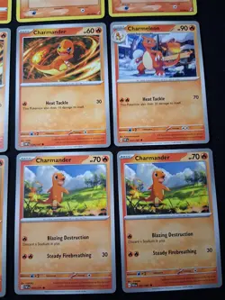 Lot Of 12 Charmander & Charmeleon Cards; Obsidian Flames - Paldean Fates - Image 5