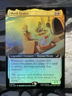MTG Monk Gyatso RARE FOIL EXTENDED ART The Last Airbender 173 NM/Mint - Image 1