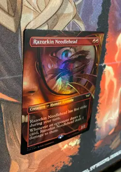 MTG Razorkin Needlehead (Borderless) Duskmourn #0347 FOIL - Image 2