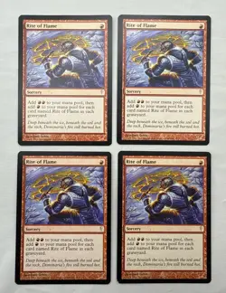Rite of Flame x4 MTG Coldsnap 4x Magic Good Heavy Play HP - Image 1