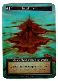 Sorcery Contested Realm, Ordinary FOIL Landmass, Pack Fresh Mint, Gothic - Image 1
